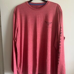 Vineyard Vines Men's pink Long Sleeve Shirt large